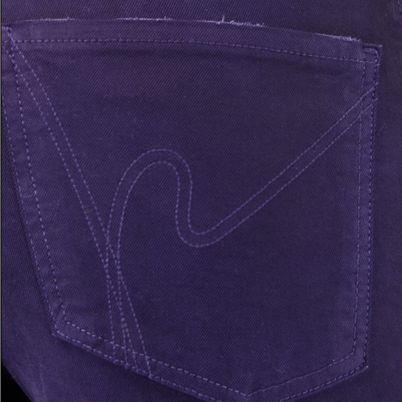 BNWOT CoH POISON (PURPLE) THOMPSON MEDIUM RISE CROPPED SKINNY JEANS - Picture 5 of 15